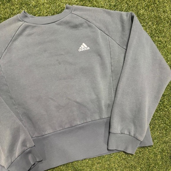 Adidas Grey High-Waisted Sweatpants - Picture 3 of 6